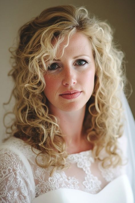 Get inspired with 60+ iconic curly down bridal hairstyles designed for timeless elegance. These versatile styles work for both indoor and outdoor weddings, ensuring you look flawless in every setting. Whether styled loose or with added volume, you’ll fall in love with these looks. Click to see more! #weddingdaystyle #curlyhairstyleideas #bridallooks Curly Down Hairstyles, Curly Bridal Hairstyles, Down Bridal Hairstyles, Down Bridal Hair, Bridal Hair Down, Anti Frizz Serum, Bridal Hair Ideas, Romantic Curls, Bridal Hair Inspiration