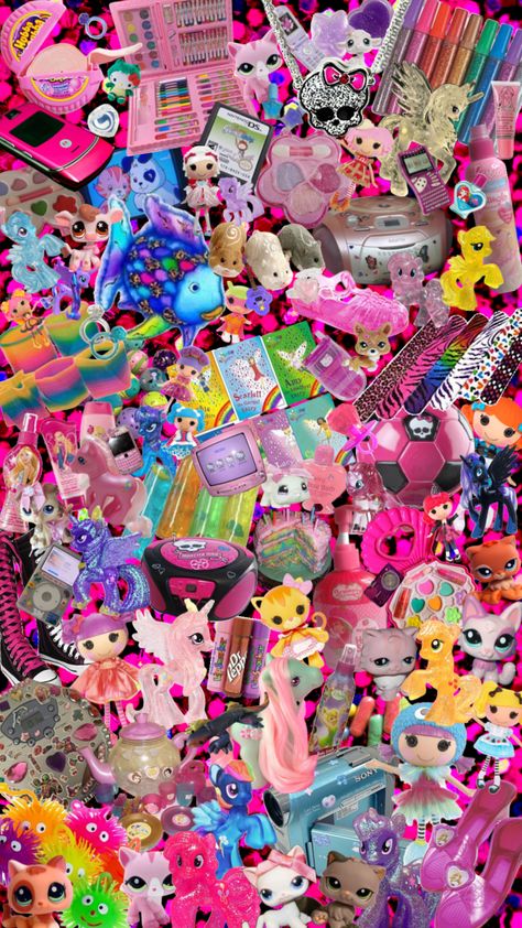 #pink #y2k #nostalgia #girlhood #art Late 2000s Nostalgia, Y2k Toys, 2000 Toys, Y2k Nostalgia, Future Wallpaper, Childhood Memories 2000, Y2k Wallpaper, Classic Cartoon Characters, Pink Y2k