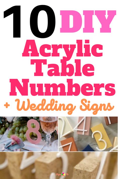 Diy Acrylic Table Numbers, Cricut Table Numbers, Diy Table Number Stands, Table Signs Diy, Tall Table Numbers, Diy Wedding Table Numbers, Laser Cut Ideas, Acrylic Table Numbers Wedding, Unique Table Numbers Wedding