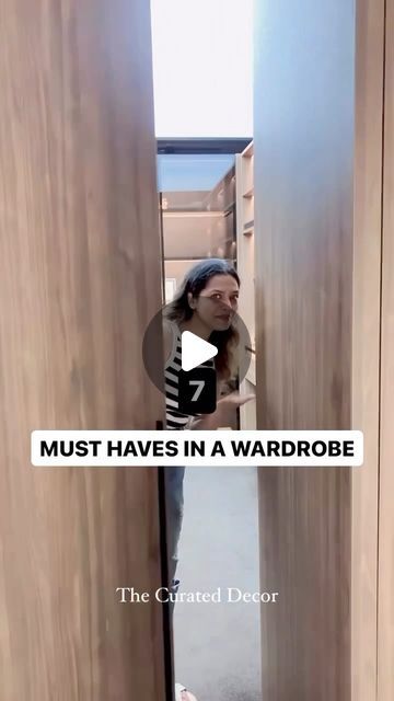 Grishma Shah | Interior Designer & Influencer🧿 on Instagram: "Comment ‘Wardrobe’ for affordable finds✨  Follow @thecurateddecor for the latest in design & innovations 🤎  Interiors, interior, interior design, interior designer, wardrobe, wardrobe consultant, wardrobe must haves, wardrobe essentials, Dubai, wardrobe stylist, wardrobe accessories, must haves in a wardrobe, modular furniture, bedrooms of instagram, wardrobe layout, walk in wardrobe, closet goals, closet inspo, vanity goals, closet inspiration, closet ideas, couple wardrobe, female wardrobe, male wardrobe, acrylic shelf dividers, pull out shirts rack, wardrobe fittings, hardware, design, design ideas, bedroom hacks, decor tips, budget friendly interiors, affordable luxury, amazon organisers, amazon must haves, Amazon home, in Walkin Closet Ideas Indian, Compartments In Wardrobe, Walk In Closet Indian Style, Innovative Wardrobe Designs, Deep Wardrobe Solutions, Walk In Wardrobe With Bathroom, Wardrobe Shelf Design Bedroom, Dress Area Design, Acrylic Wardrobe Designs