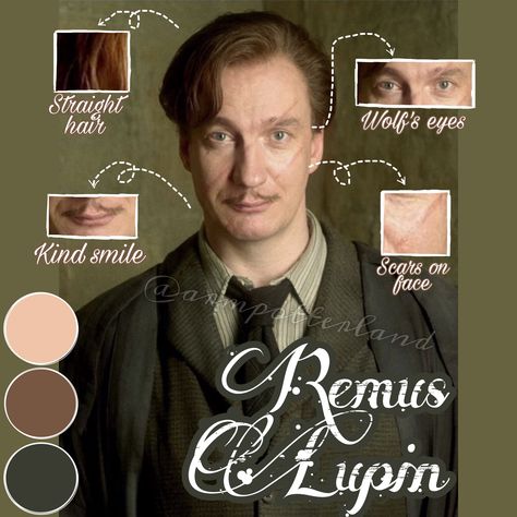 Remus Lupin Color Palette, Remus Lupin Nails, Remus Lupin Hair, Remus Lupin Makeup, Remus Lupin Costume, Remus Lupin Scars, Remo Lupin, Remus Lupin Icons, Remus Lupin Young