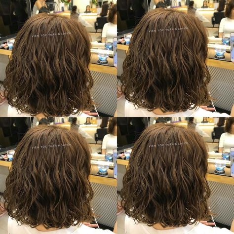 Short Hair Digital Perm, Wavy Perm Short Hair, Korean Perm Short Hair, Digital Perm Short Hair, Loose Perm Short Hair, Wave Perm Short Hair, Shortish Hair, Perm Hair, Korean Short Hair