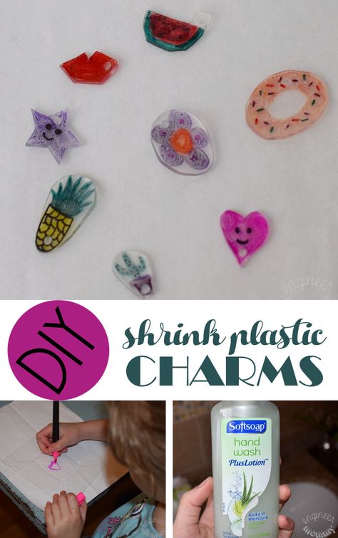 Shrink Plastic Charms, Discovery Activities, Diy Shrink Plastic Jewelry, Diy Shrink Plastic, Makerspace Library, Homeschool Stem, Shrinky Dink Crafts, Afternoon Crafts, Plastic Charms