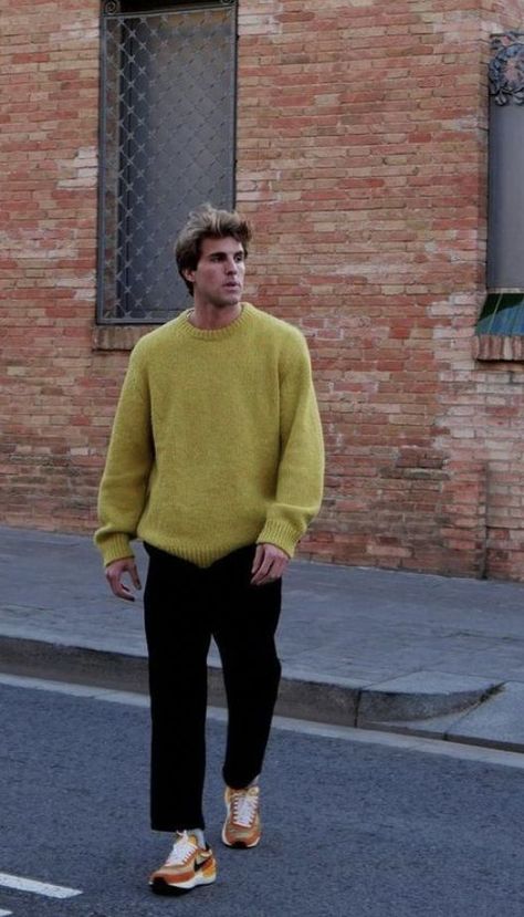 Oversized Crewneck Outfit Men, Men Turtleneck Outfits, Hunters Outfit, Turtle Neck Outfit Men, Turtleneck Outfit Men, Oversized Sweater Men, Winter Outfits Men Streetwear, Shetland Sweater, Mens Fits