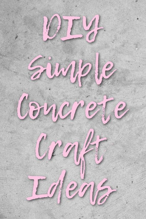 Concrete crafts have gotten quite popular and for good reason: making them is far easier than you might think! And concrete lends itself so well to modern decor, clean lines, and easy ways to personalize your creations. These ideas are perfect for all levels of crafters, especially if concrete is a new medium to work with for you! Concrete Crafts Ideas, Diy Doorstop, Making Candle Holders, Decorative Garden Stones, Thrifted Decor, Stepping Stones Diy, Concrete Statues, Plastic Pumpkins, 200 Followers