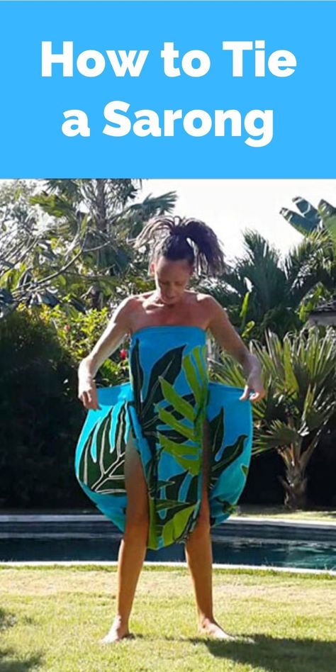 Beachwear Sarong With Tie-side For Vacation, Beachwear Sarong For Swimming With Tie-side, Beachwear Sarong With Tie-side For Swimming, Beach Sarong With Tie-side Bottom, How To Tie A Sarong, Printed Sarong For Summer Beach Cover-up, Pareo Sarong, Bathing Suit Styles, Sarong Wrap