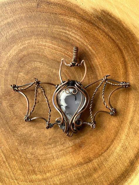 Merlinite & Spinel Bat - Etsy First Home Key, Bat Pendant, Lights Chandelier, Beaded Art, Jewelry Care Instructions, Wire Wrapped Necklace, Black Vegan, Black Spinel, Copper Chain