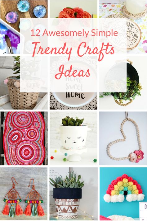 Trendy crafts and awesome DIY ideas for home decor. Learn how to make some of the most unique and popular crafts with these simple projects. Diy Ideas For Home, Trendy Crafts, Crafts For The Home, Diy Crafts For The Home, Simple Projects, Popular Crafts, Diy Event, Diy And Crafts Sewing, Crafts To Make And Sell