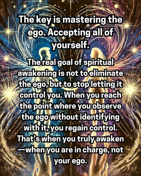 You don’t lose the ego in spiritual awakening. You learn to control it, rather than letting it control you. 💫 Spiritual Sayings And Quotes, 5d Consciousness, Spiritual Education, Spiritual God, Quantum Consciousness, Psychic Development Learning, Viking Quotes, Spiritual Awakening Quotes, Awakening Consciousness