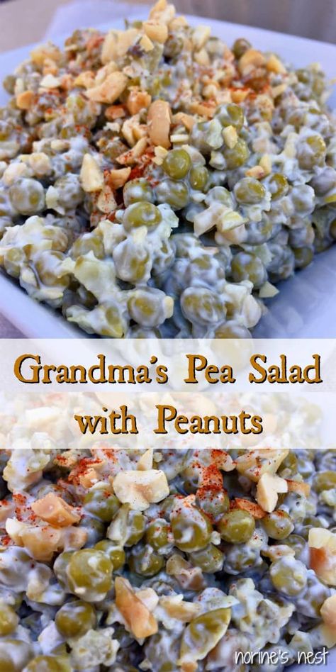 Peas And Peanuts Recipe, Peas And Peanut Salad, Pea And Peanut Salad, Pea And Peanut Salad Recipe, Baby Food Combinations, Pea Salad Recipes, Peanut Salad, Cold Salads, Yummy Salads