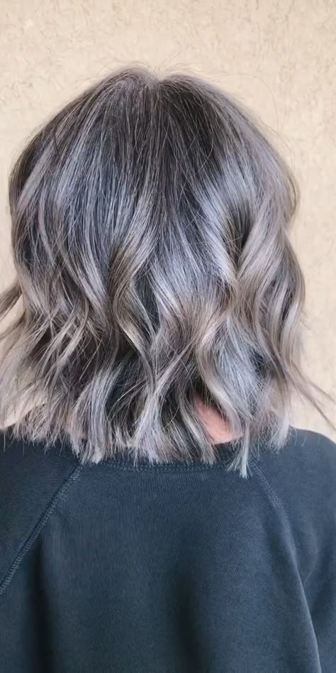 Dark Grey Blonde Hair, Ashy Gray Highlights, Salt And Pepper Grey Blending, Mushroom Gray Hair Color, Grey Roots Blending Brunette, Mushroom Brown Hair With Platinum Highlights, Grey Blending Highlights Brunette Bob, Mushroom Brown Gray Blending, Grey Hair Inspiration Short Hairstyles