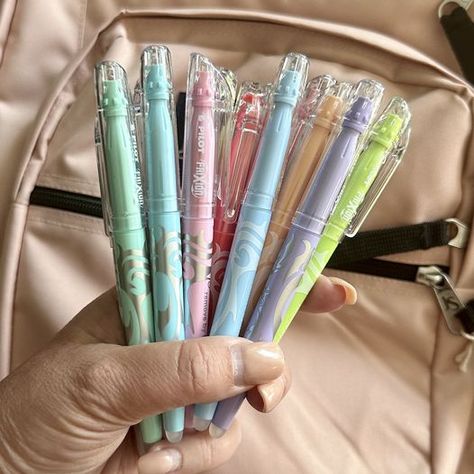 Frixion Erasable Highlighters, Pilot Frixion Highlighters, Pilot Highlighter, Frixion Highlighter, Erasable Highlighters, Sugar Mommy, Pretty School Supplies, Pastel Highlighter, Cute Stationary School Supplies