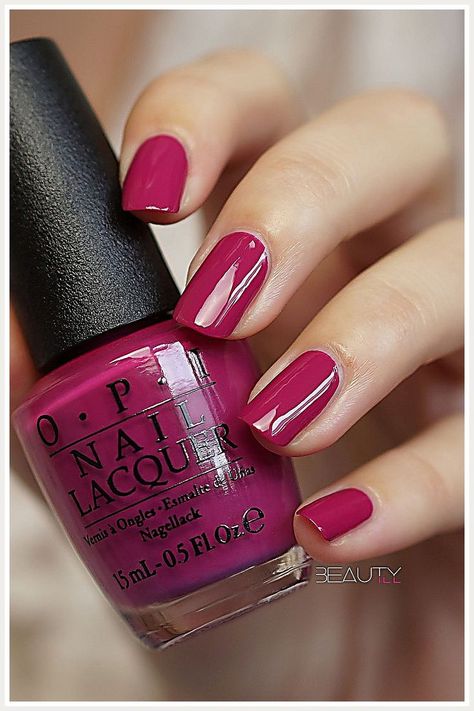 Read reviews on nail polish and make safe purchases. March Nails, Opi Nail Colors, Nails Colors, Dark Nails, Colorful Nail Designs, Pink Nail, Opi Nails, French Quarter, Nail Polish Colors