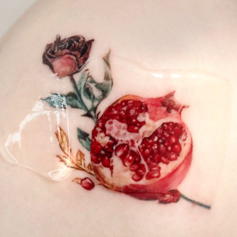 Pomegranate Tattoo Persephone, Pomegranate Tattoo Hades And Persephone, Persephone Tattoos, Persephone And Hades Tattoo, Persephone Tattoo Ideas, Persephone Tattoo, Persephone Pomegranate, Pomegranate Tattoo, Hades Tattoo