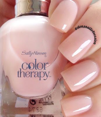 Sally Hansen Pink Cloud, Sally Hansen Color Therapy Swatches, Sheer Nail Polish Colors, Sally Hansen Gel Polish, Berry Nail Polish, Pink Nail Polish Colors, Sally Hansen Gel, Sheer Nail Polish, Nail Remedies