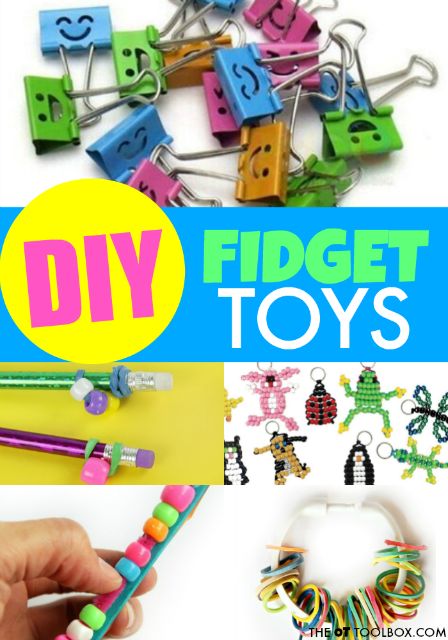 Kids can use these DIY fidget toys to help with attention and sensory needs in the classroom or at home. Ell Kindergarten, Classroom Fidgets, Homemade Fidgets, Toys For Kids To Make, Fidget Toys Diy, Homemade Fidget, Diy Fidgets, Homemade Fidget Toys, Fidgets Diy