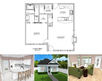 Granny House Plans, In Law Suite Addition, Bathroom Floor Plan, Mother In Law Cottage, Cottage Floor Plan, Cottage Flooring, Floor Plan With Dimensions, Inlaw Suite, In Law House