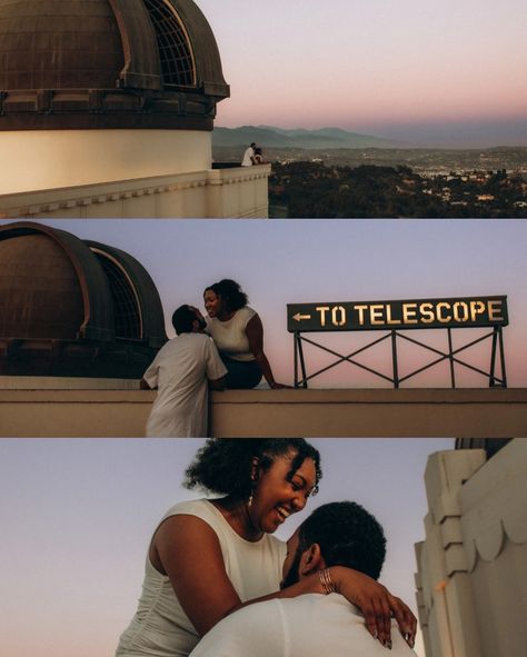 Pt 1 of @tilar.jackson and @mech_giant Griffith Observatory shoot 💫🌌🔭🪐✨ COUPLES! 🌞 You don’t HAVE to settle for boring photos! I always tell my couples to choose a location or an activity that speaks to them and their love story, and just let me tag along to photograph it! Ti’lar and Sean both have careers in STEM, and knew that the Griffith Observatory would be the perfect place for them to have their photoshoot! I promise you’ll get so much more out of this than just photos! You’ll make n... Griffith Observatory Photoshoot, Griffith Observatory Engagement Photos, Griffith Observatory, Proposal Photos, Malibu Wedding, Engagement Inspo, Los Angeles Wedding Photographer, Socal Wedding, Engagement Photoshoot