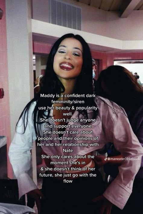 Maddie Perez Personality, Maddy Mindset, Maddy Perez Pink Outfit, Maddy Perez Motivation, Alexa Demie Mindset, How To Be Maddy Euphoria, Maddy Perez Baddie Quotes, Maddy Perez Mindset, How To Act Like Maddy Perez