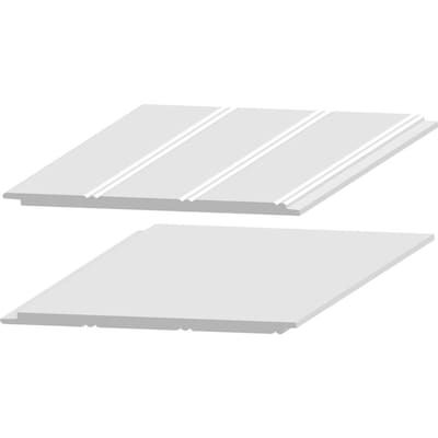 Royal Mouldings Limited Royal Building Products 7.313-in x 8.0-ft White PVC Wall Plank in the Wall Plank Kits department at Lowes.com Pvc Shiplap, Craftsman Molding, Nickel Gap, Royal Building, Wainscoting Kits, Tongue And Groove Walls, Shiplap Boards, Shiplap Wood, Ceiling Trim