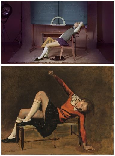 Comparison between a still from Nymphomaniac by Lars von Trier and Thérèse on a Bench Seat by Balthus Lars Von Trier Cinematography, Nymphomaniac Lars Von Trier, Cinema Stills, Lars Von Trier, Runway Fashion Couture, Photography Basics, Film Inspiration, Movie Poster Art, Bench Seat