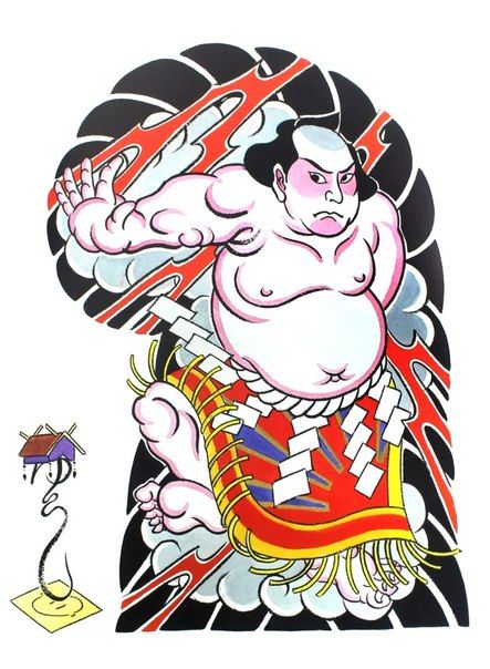 Garyou Tensei Sumo Tattoo, Japanese Tattoo Sleeve, Traditional Japanese Tattoo Flash, Bodysuit Tattoos, Sailboat Tattoo, Paradise Tattoo, Yakuza Tattoo, Fu Dog, Irezumi Tattoos