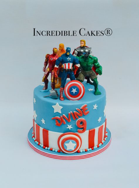 Avengers cake for boys Avenger Cakes For Boys, Marvel 3rd Birthday Cake, Diy Avengers Cake, Marvel Cakes For Boys, Birthday Cake Marvel Avengers, Avengers Cake, Avengers Cake Design, Superhero 4 Cake, Avengers Themed Cakes