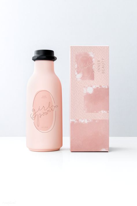 Pink body lotion bottle mockup design | premium image by rawpixel.com / Donlaya / Teddy Rawpixel Pink Body Lotion, Body Lotion Packaging, Pink Packaging, Bottle Design Packaging, Cosmetic Packaging Design, Skincare Packaging, Pink Bottle, Cosmetic Design, Pink Body