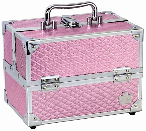 20 Marvelous Makeup Storage Ideas.  Cute make up case for a young girl.  My daughter has one. Makeup Boxes, Makeup Storage Ideas, Professional Makeup Case, Makeup Storage Case, Makeup Cases, Make Up Case, Ideas For Makeup, Makeup Organization Vanity, Makeup Storage Box