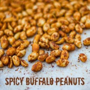 Spicy Buffalo Roasted Peanuts Roasted Peanuts Recipe, Spicy Nuts, Roast In The Oven, Honey Roasted Peanuts, Raw Peanuts, Peanut Recipes, Spicy Peanuts, Nut Recipes, Roasted Nuts