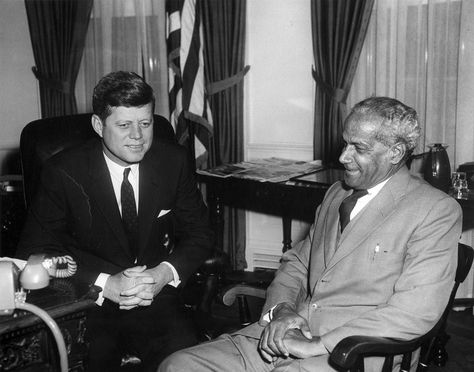 Meeting with Norman Manley, Premier of Jamaica, 3:40PM | JFK Library Norman Manley, Jfk Library, Jamaica, Talk Show