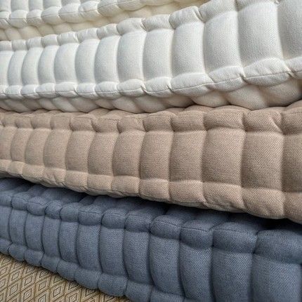 DIY Chair Cushion - French Tufted Cushion - Reinvented Delaware Diy Chair Cushions, Bench Window Seat, Indoor Bench Cushions, French Mattress Cushion, Banquette Cushions, Window Seat Cushion, French Mattress, Daybed Cushion, Custom Bench Cushion