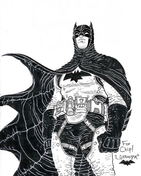 TheDarkKnightDetective398 on Instagram: “Art by Rafael Grampa  #RafaelGrampa #Batman #TheBatman #BruceWayne #TheDarkKnight #TheDarkKnightReturns #CapedCrusader #TheCapedCrusader…” Rafael Grampa, Chip Kidd, Black Ink Art, Black Batman, Batman Cosplay, Caricature Drawing, Batman Art, Batman Comics, Instagram Art