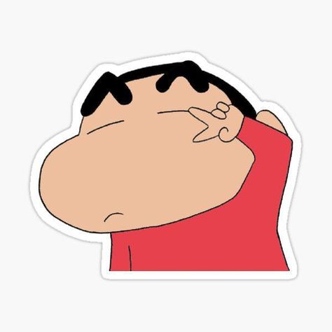 Shinchan Shinchan Header, Shin Chan Stickers, Imagination Illustration, Sinchan Wallpaper, Sinchan Cartoon, God Sticker, Sticker Design Inspiration, Name Card Design, Pop Stickers