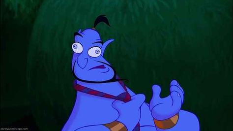 Robin Williams improvised much of the dialogue used in the film. | 19 Things You Might Not Know About “Aladdin” Paused Disney Movies, Robin Williams Movies, Genie Aladdin, Epic Fails Funny, Art Disney, Disney Aladdin, Disney Studios, Robin Williams, Disney Funny