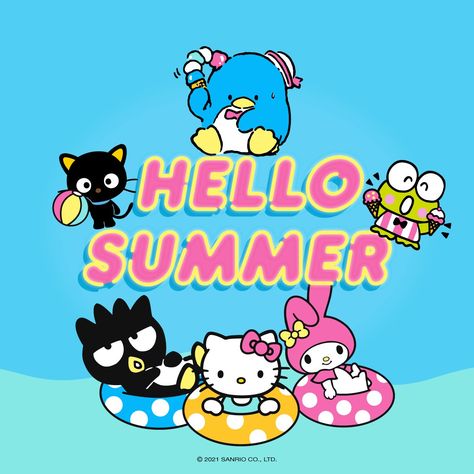 Sanrio Summer, Hello Kitty Summer, Coconut Dream, My Melody Wallpaper, Hello Kitty Images, Hello Kitty Nails, Hello Kitty Party, Mac Wallpaper, Iphone Layout