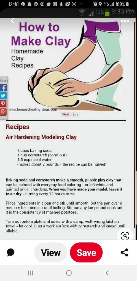 Home Made Clay Recipe, How To Make Clay At Home, Keychain Diy Easy, Baking Soda Clay, Homemade Clay Recipe, Dough Crafts, Salt Dough Crafts, Clay Recipe, Apple Recipe