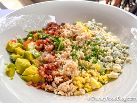 Brown Derby Cobb Salad, Cobb Salad Recipe, Chopped Salad Recipes, Geek Food, Brown Derby, Delicious Donuts, Food Channel, Disney Food Blog, Chopped Salad