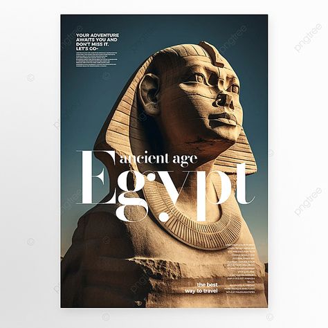 egyptian sphinx globetrotter poster Egyptian Poster, Gem Logo, Egypt Design, Ad Poster, Principles Of Art, Art Gold, Post Stamp, Egyptian Art, Design Graphics