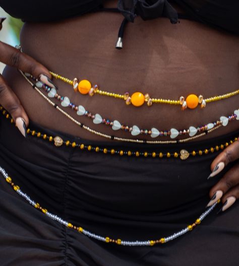 SENSATIONAL SET 📿❤️✨ Set of 5 waist beads now available on waistbeadsbynora.com Beads For Waist Beads, African Waist Beads Aesthetic, Aesthetic Waist Beads, Waistbeads Aesthetics, How To Make Waist Beads Diy, Waist Beads Outfit, Waistbeads Designs, Waist Beads Aesthetic, April Vibes