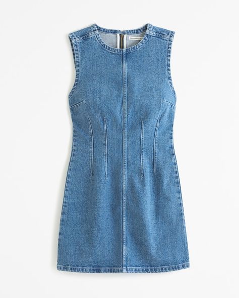 Cute Everyday Outfits For School, Everyday Style Casual, Casual Chic Outfits, Abercrombie And Fitch Dresses, Denim Midi Dress, Denim Mini Dress, Mini Dress Casual, Cute Everyday Outfits, Outfit Inspo Fall