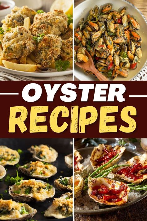 Bring a little gourmet goodness home with these quick and delicious oyster recipes. They may be a luxury, but they're also surprisingly easy to prepare. Grilled Oyster Recipes, Smoked Oysters Recipes, Oyster Side Dishes, Cooked Oyster Recipes, Oyster Recipes Grilled, Shucked Oyster Recipes, Canned Smoked Oysters Recipes, Chargrilled Oysters Recipe, Oysters Recipes