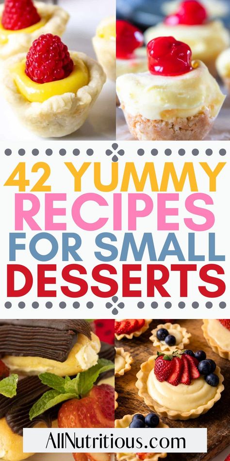 Fun Dessert Ideas, Mini Dessert Easy, Party Dessert Ideas, Mini Desert, Muffin Cups Recipes, Dessert Recipes For A Crowd, Finger Food Desserts, Finger Desserts, Sweet Appetizer