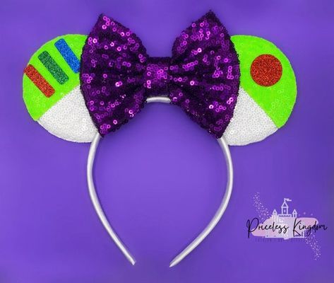 Buzz Lightyear Themed Mickey Mouse Ears Toy Story Mouse Ears - Etsy Buzz Lightyear Ears, Disney Ears Diy, Toy Story Mickey Ears, Disney Diys, Disney Fits, Toy Story Theme, Comfortable Headbands, Mickey Mouse Ears, Greensboro Nc