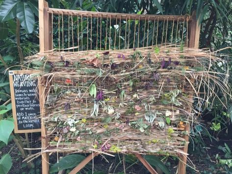 Collaborative Weaving, Spring Art Activities, Fabric Fence, Fence Weaving, Fence Flowers, Botanical Center, Activities Outdoor, Collaborative Art Projects, Nature Education