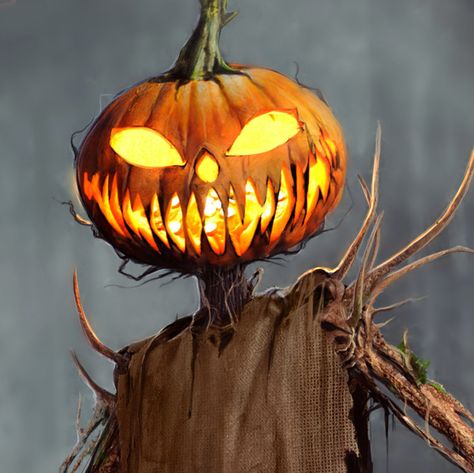 Realistic Halloween Drawings, Pumpkin Scarecrow Drawing, Evil Pumpkin Drawing, Pumpkin Monster Art, Luca Pumpkin, Goosebumps Pumpkin, Scary Pumpkin Drawing, Goosebumps Aesthetic, Pumpkin Person