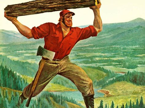 Learn to tell the difference between this pair of commonly confused words. Lumber Jack, Paul Bunyan, Man Of The House, Tall Tales, A Log, Lumberjack, Illustration Print, Lumber, Unique Art