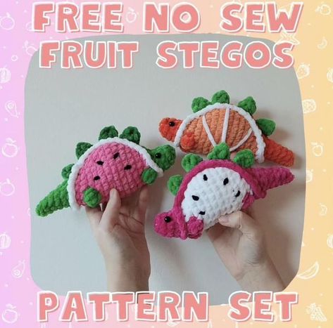 Free Crochet Patterns & Crafters on the Tedooo App 🧶 | Free pattern💙 | Facebook Sew Patterns, Confection Au Crochet, Crochet Fruit, Knitting Tutorials, Quick Crochet Patterns, Crochet Dinosaur, Crochet Animals Free Patterns, Crochet Design Pattern, Kawaii Crochet