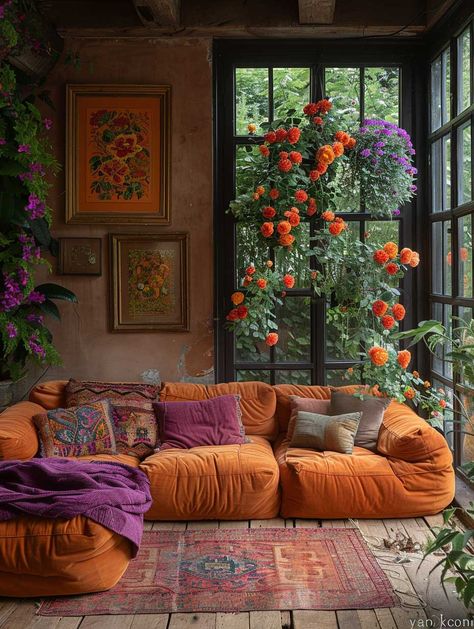 Vibrant Living Room, 2024 Art, Whimsical Home, Colourful Living Room, Living Room Design, Boho Living Room, Living Room Inspo, Dream House Decor, Room Aesthetic