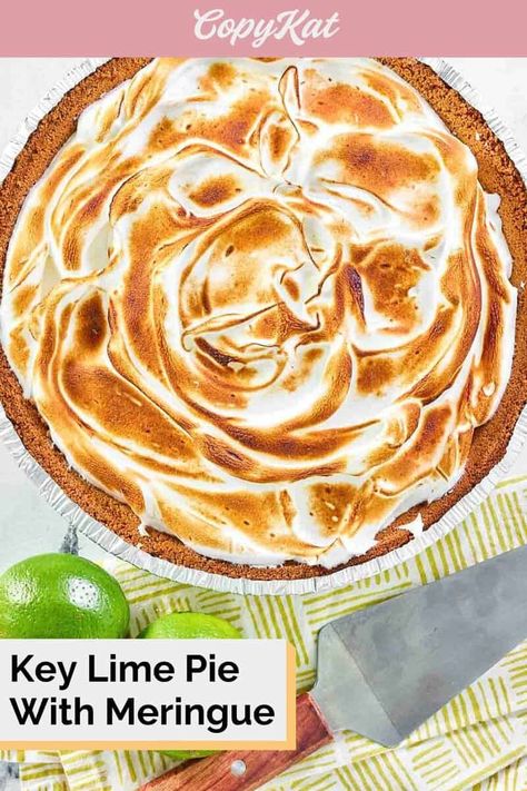 Key Lime Pie With Meringue Topping, Key Lime Pie Recipe With Meringue, Pie With Meringue Topping, Key Lime Meringue, Key Lime Meringue Pie, Lime Meringue Pie, Lime Meringue, Frozen Key Lime Pie, Meringue Topping